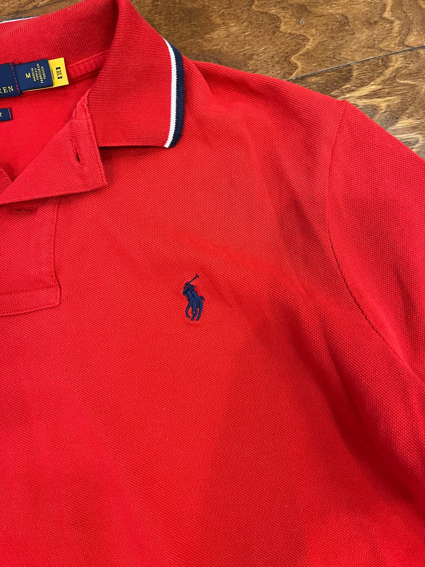 00s Polo Ralph Lauren Red Shirt (M)