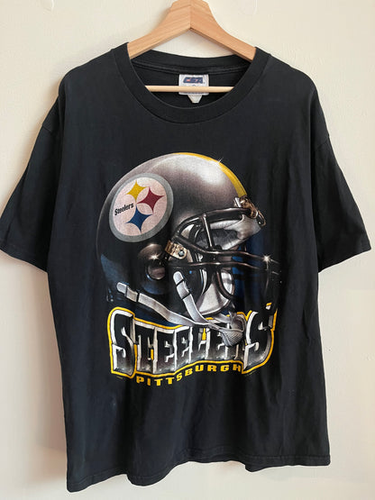 1998 Pittsburgh Steelers Helmet CSA Graphic Tee (XL)