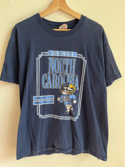 90s UNC Tar Heels Vintage Hanes Tee (L)