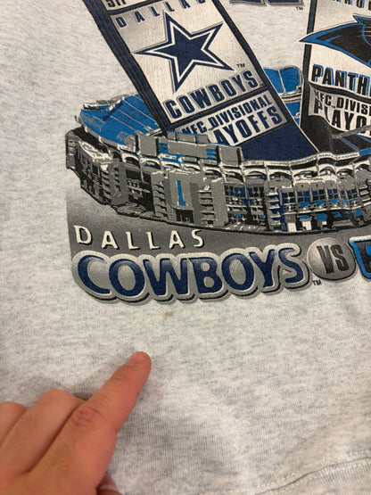 1996 Carolina Panthers v Dallas Cowboys Playoffs Crewneck (XL)