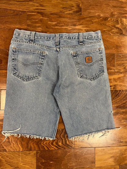 2017 Carhartt Faded Blue Shorts (36)