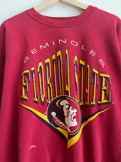 90s Florida State Seminoles Nutmeg Crewneck (L)