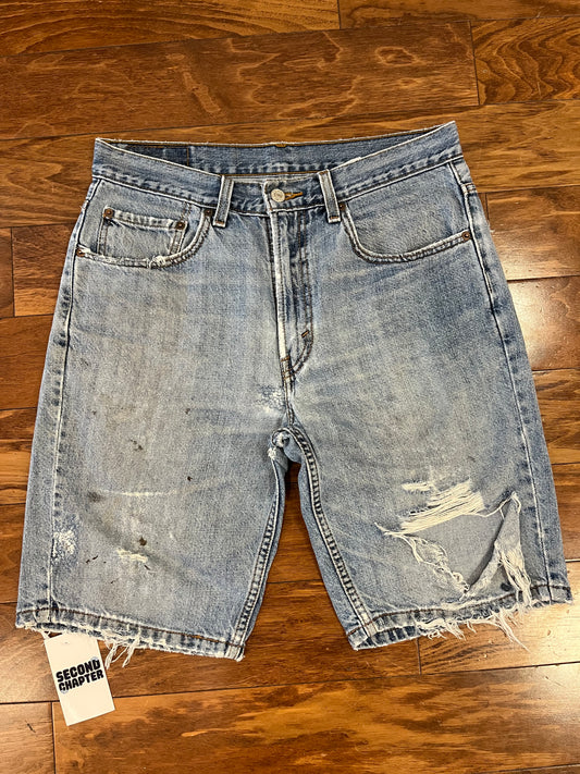 2008 Levi's 505 Distressed Jean Shorts (32)