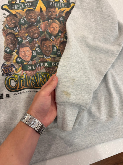 1997 Green Bay Packers Caricature Graphic Crewneck (XL)