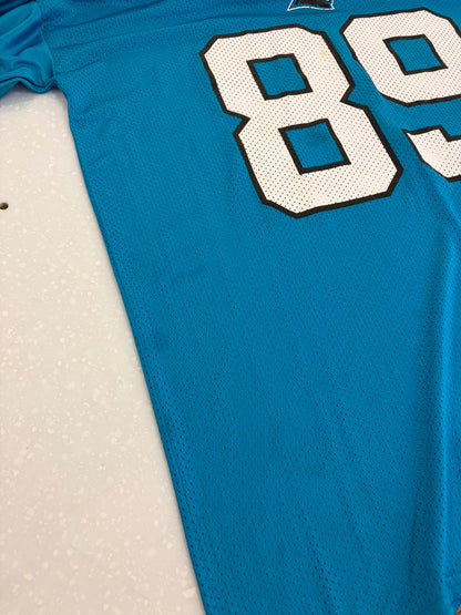 00s Carolina Panthers Steve Smith NFL Players Blue Jersey (XL)