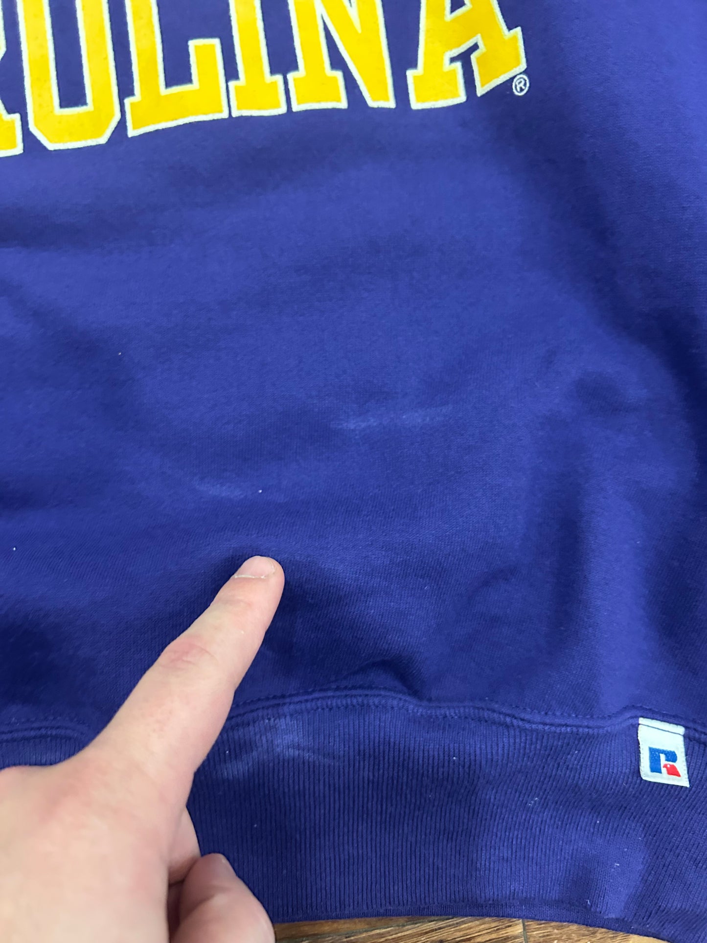 90s East Carolina (ECU) Vintage Purple Russell Crewneck (XL)