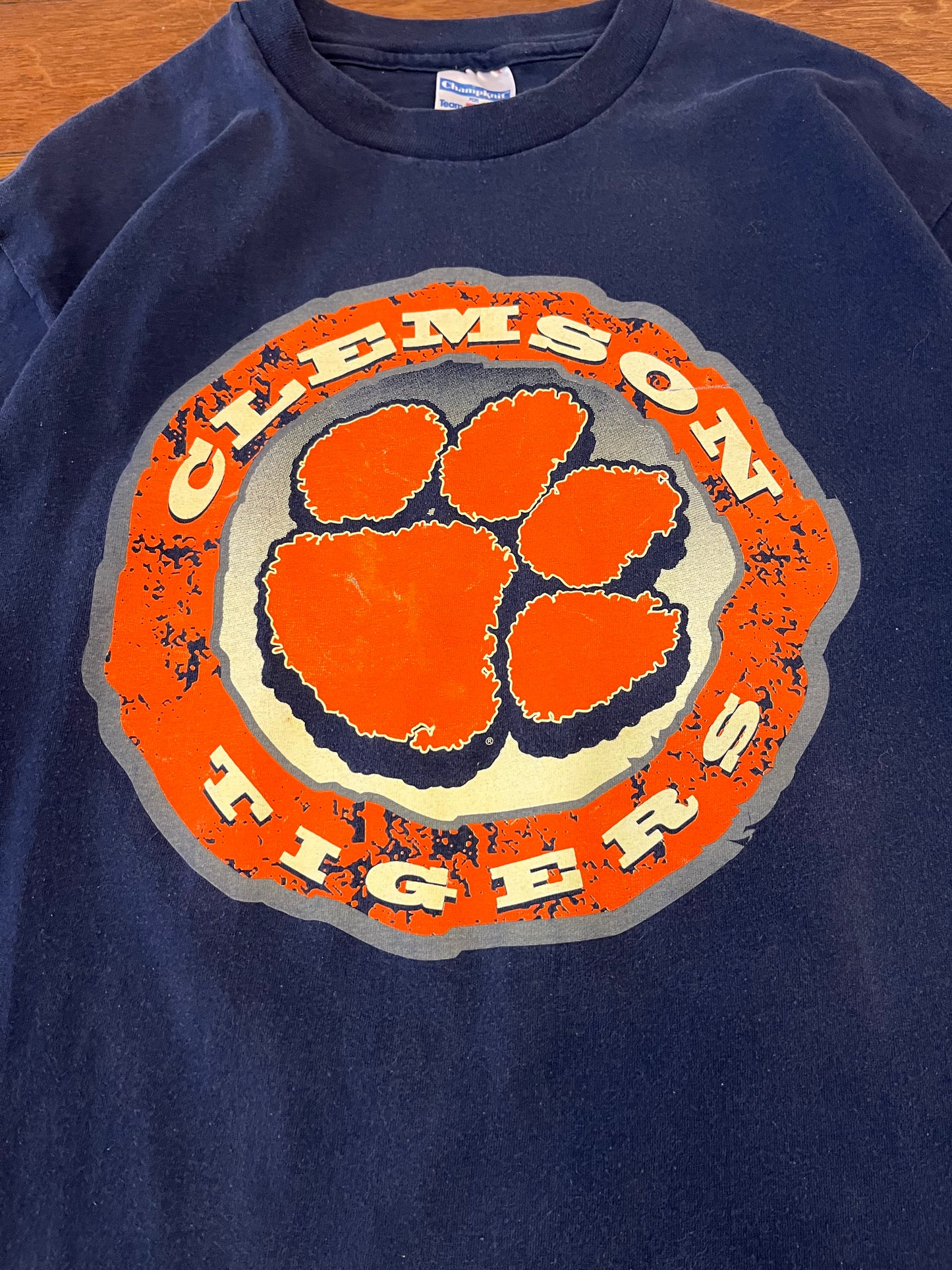 90s Clemson Tigers Essential Navy Tee (L)