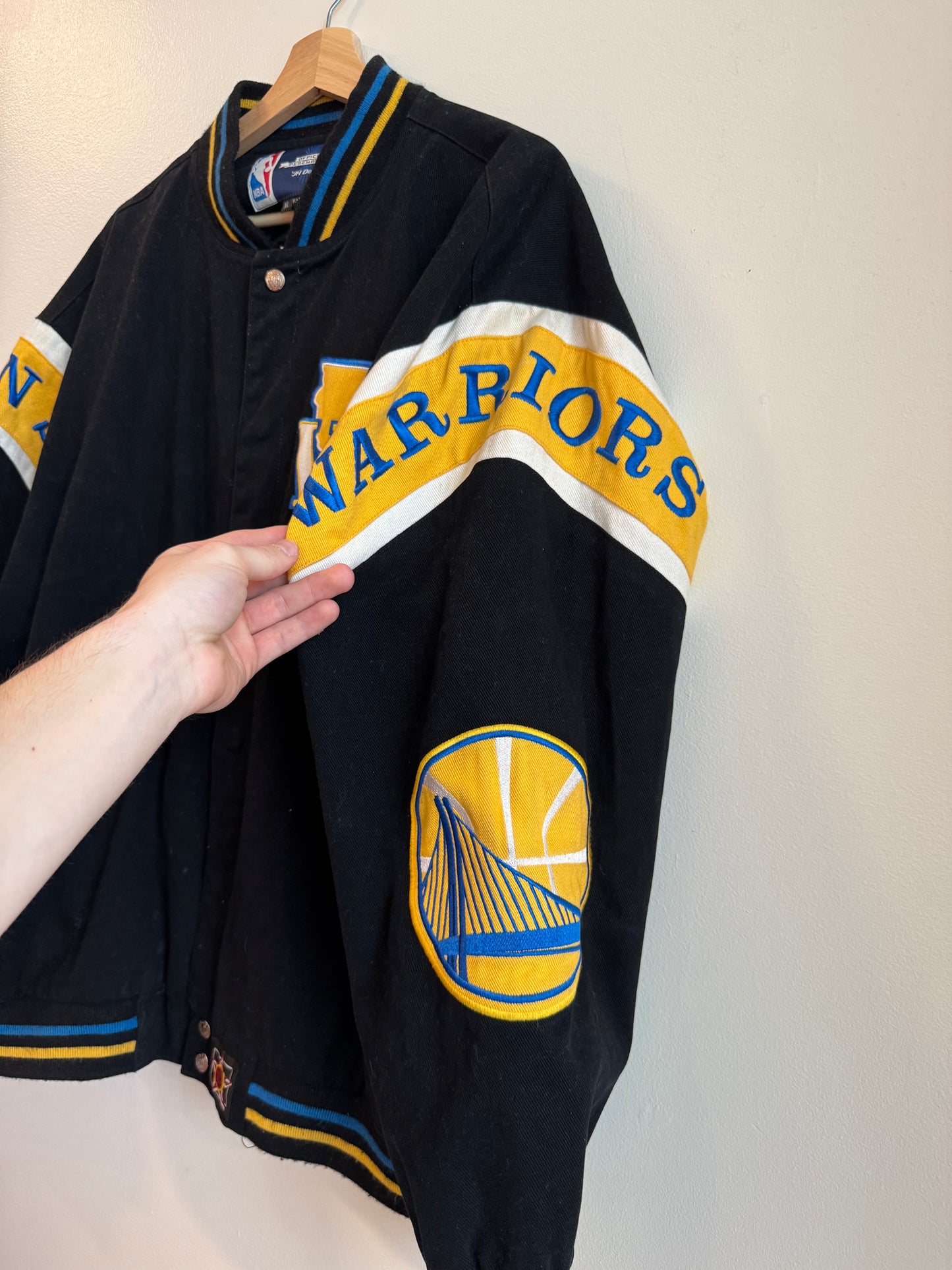 00s Golden State Warriors Jeff Hamilton Varsity Jacket (XL)