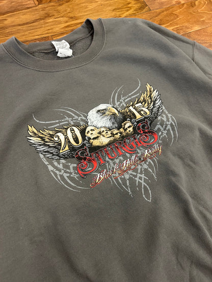 2015 Sturgis Black Hills Rally Biker Crewneck (XXL)
