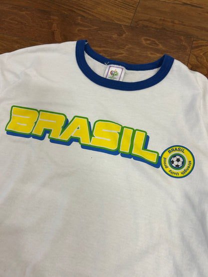 2006 Brasil FIFA World Cup Soccer Ringer Tee (L)