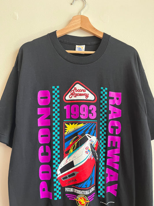 1993 Pocono Raceway Black Nascar Winston Cup Tee (L)