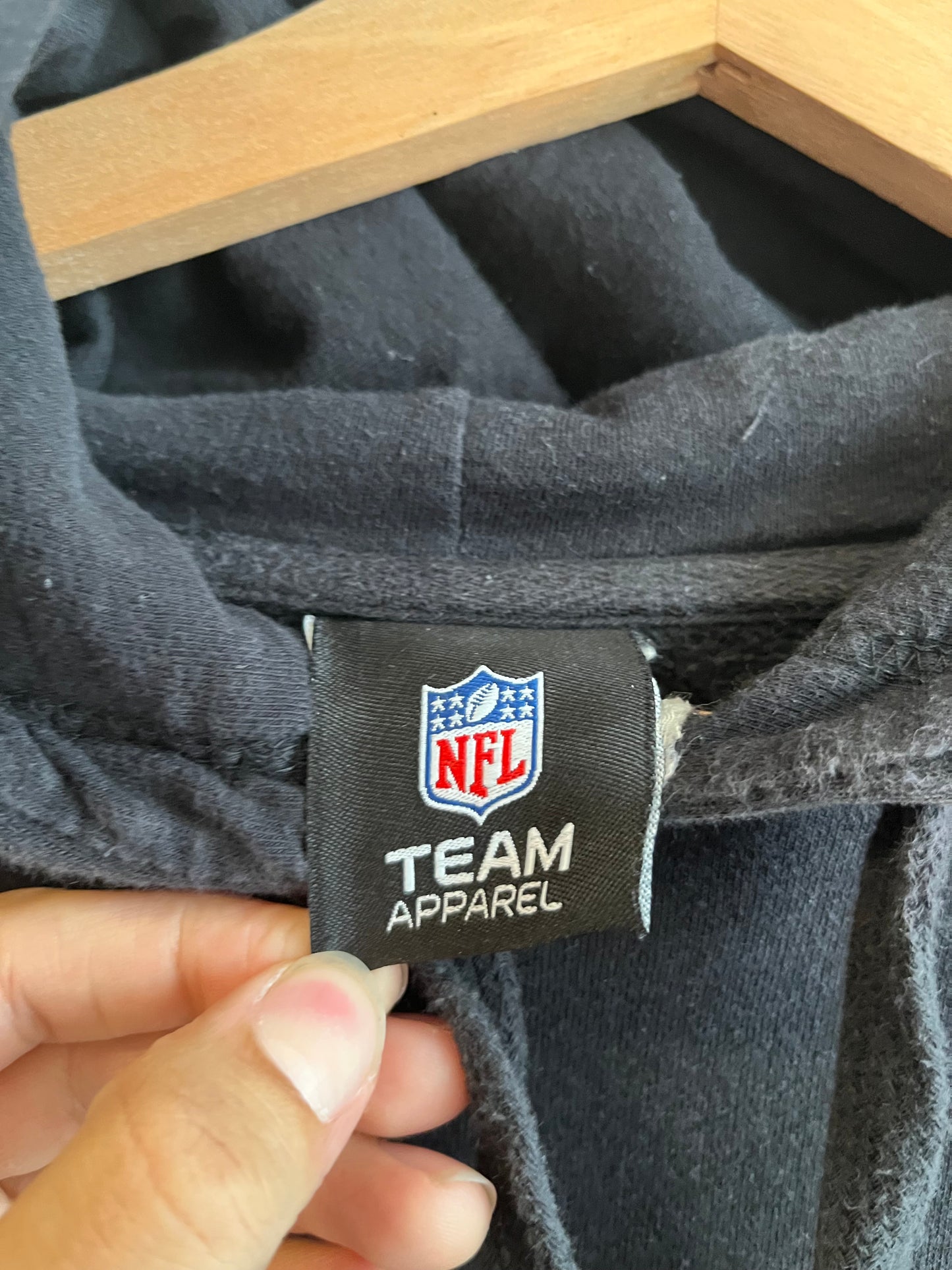00s Carolina Panthers Black NFL Hoodie (L)