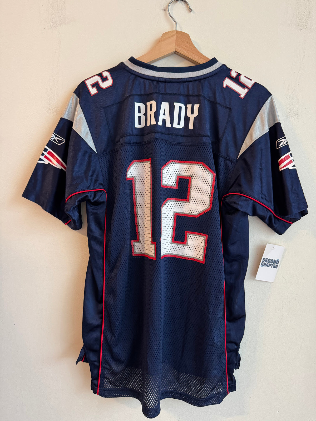00s New England Patriots Tom Brady Reebok Home Jersey (Youth XL)