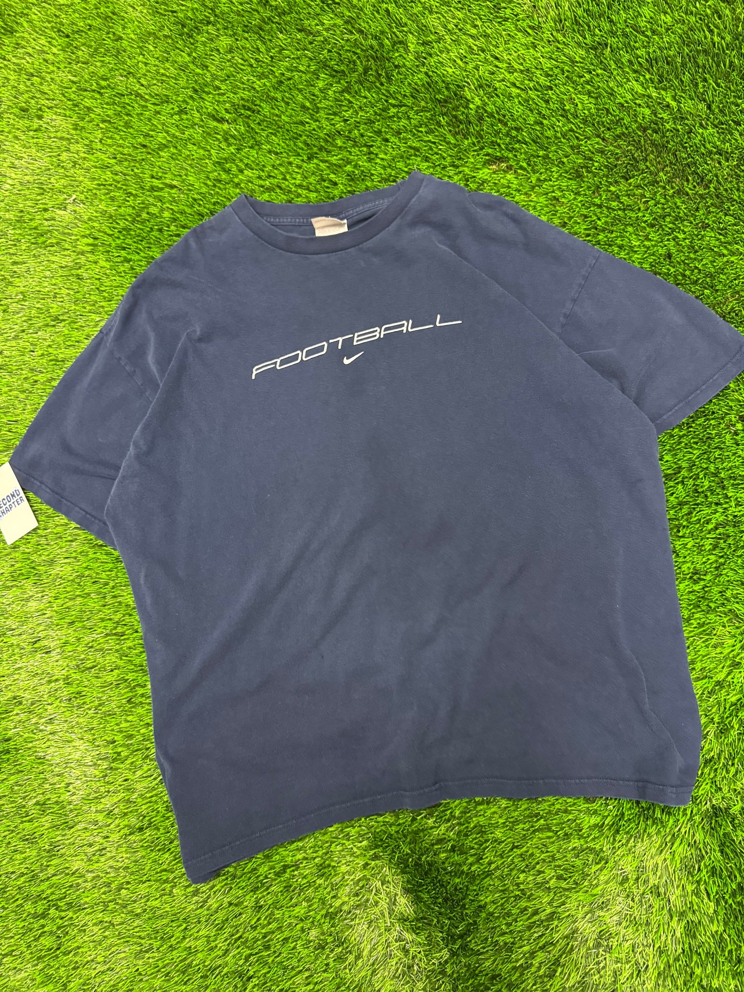 00s Nike Football Center Swoosh Tee (XXL)