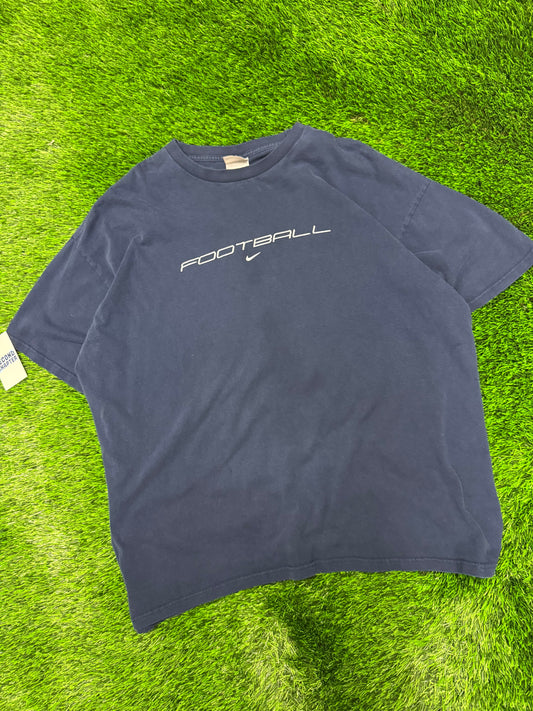 00s Nike Football Center Swoosh Tee (XXL)