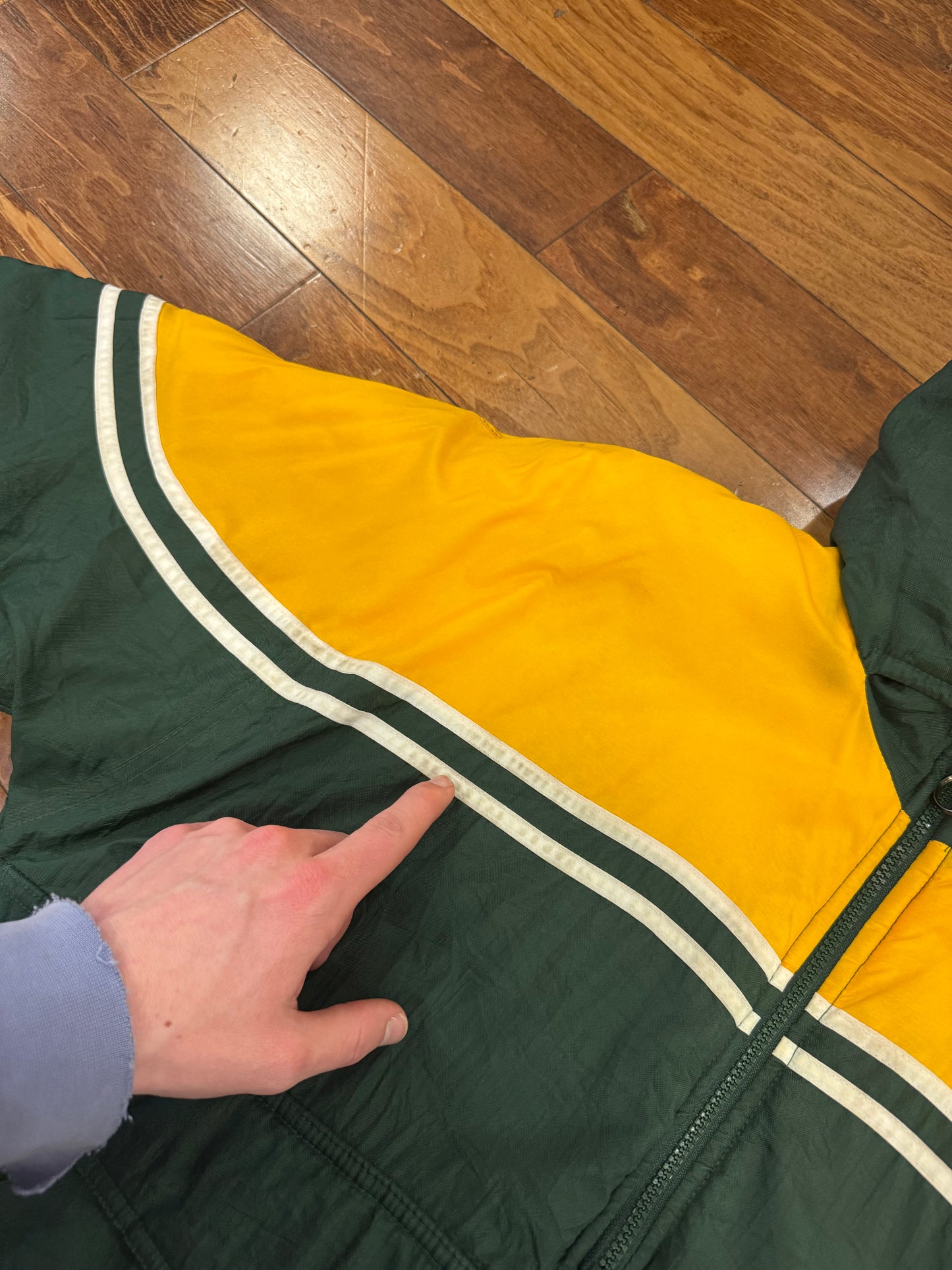 90s Green Bay Packers Puma Puffer Jacket (Youth XL)