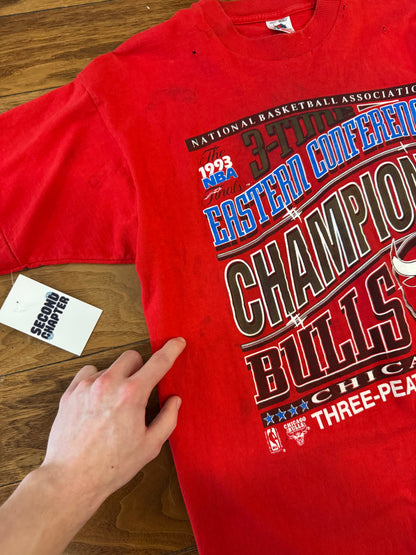 1993 Chicago Bulls 3x Champs Vintage Tee (L)
