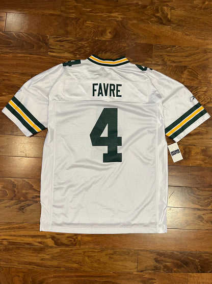 00s Green Bay Packers Brett Favre Away Reebok Jersey (L)