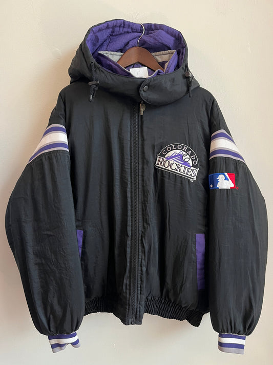 90s Colorado Rockies Reversible Pro Player Puffer Jacket (L)