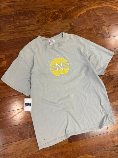 90s Nike Athletics Yellow Swoosh Tee (XL)