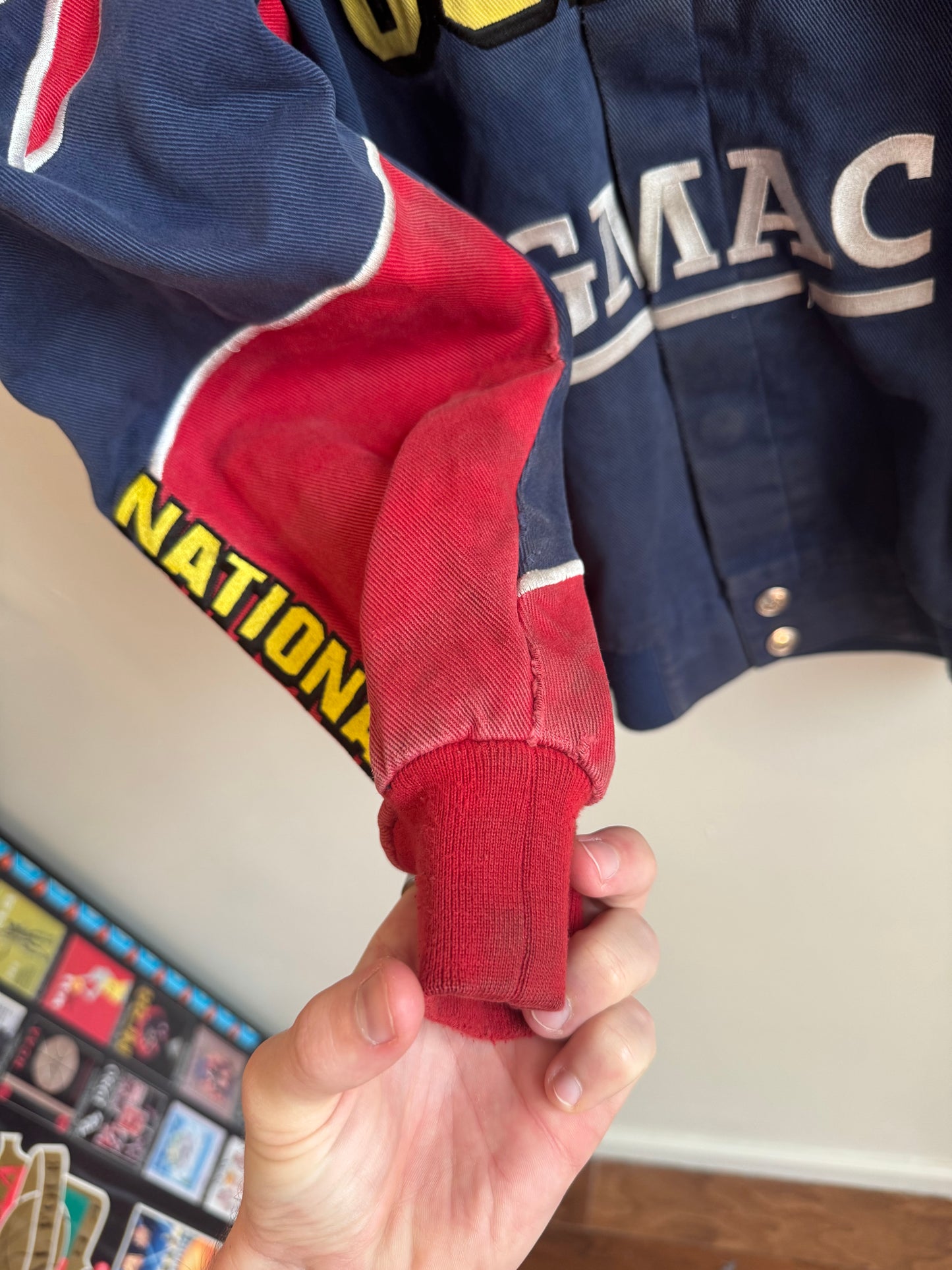 00s Dale Earnhardt National Guard Faded Nascar Racing Jacket (M)
