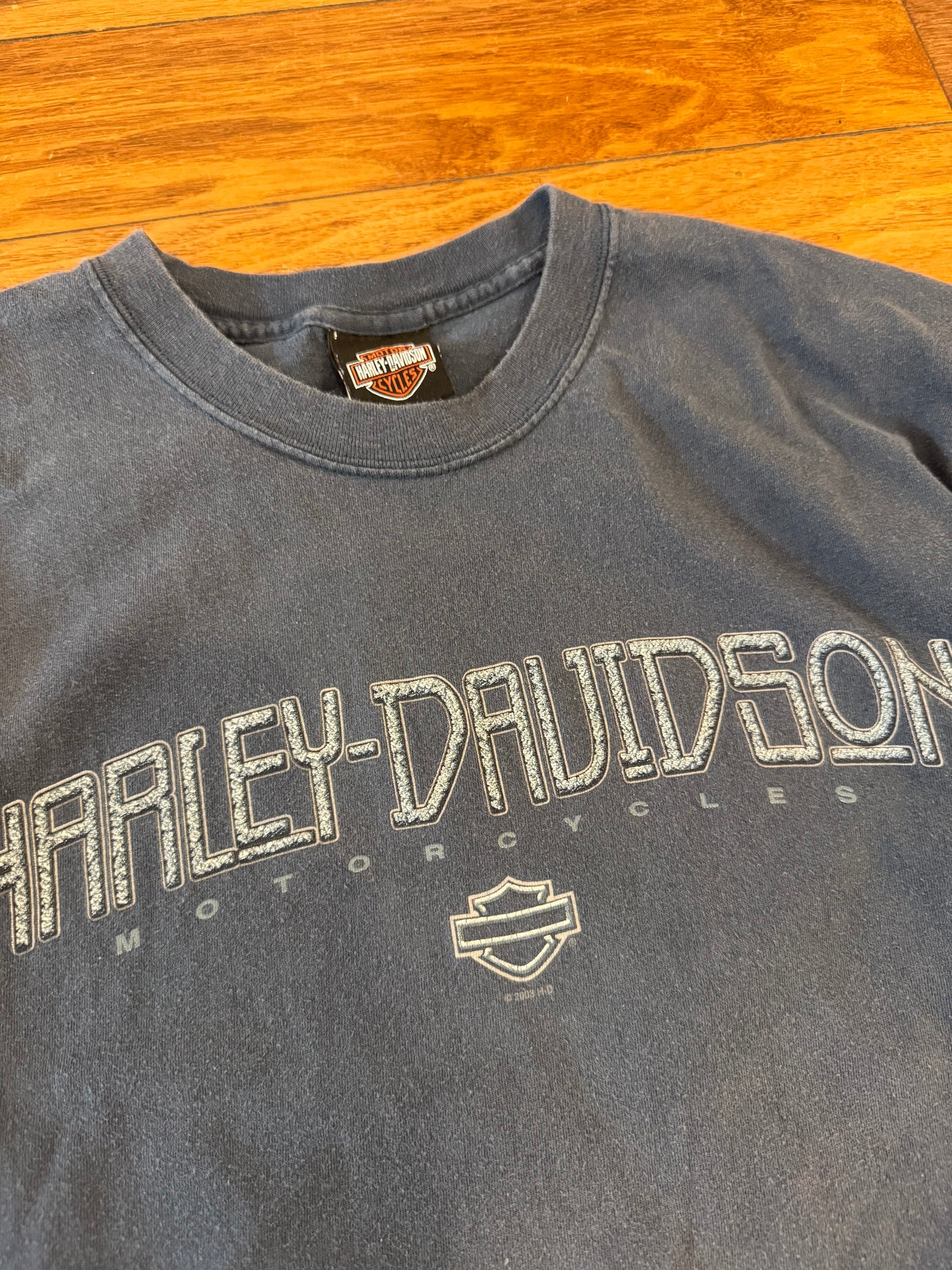 2003 Harley Davidson Adams Center, NY Faded Tee (L)