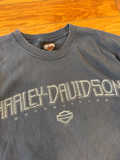 2003 Harley Davidson Adams Center, NY Faded Tee (L)