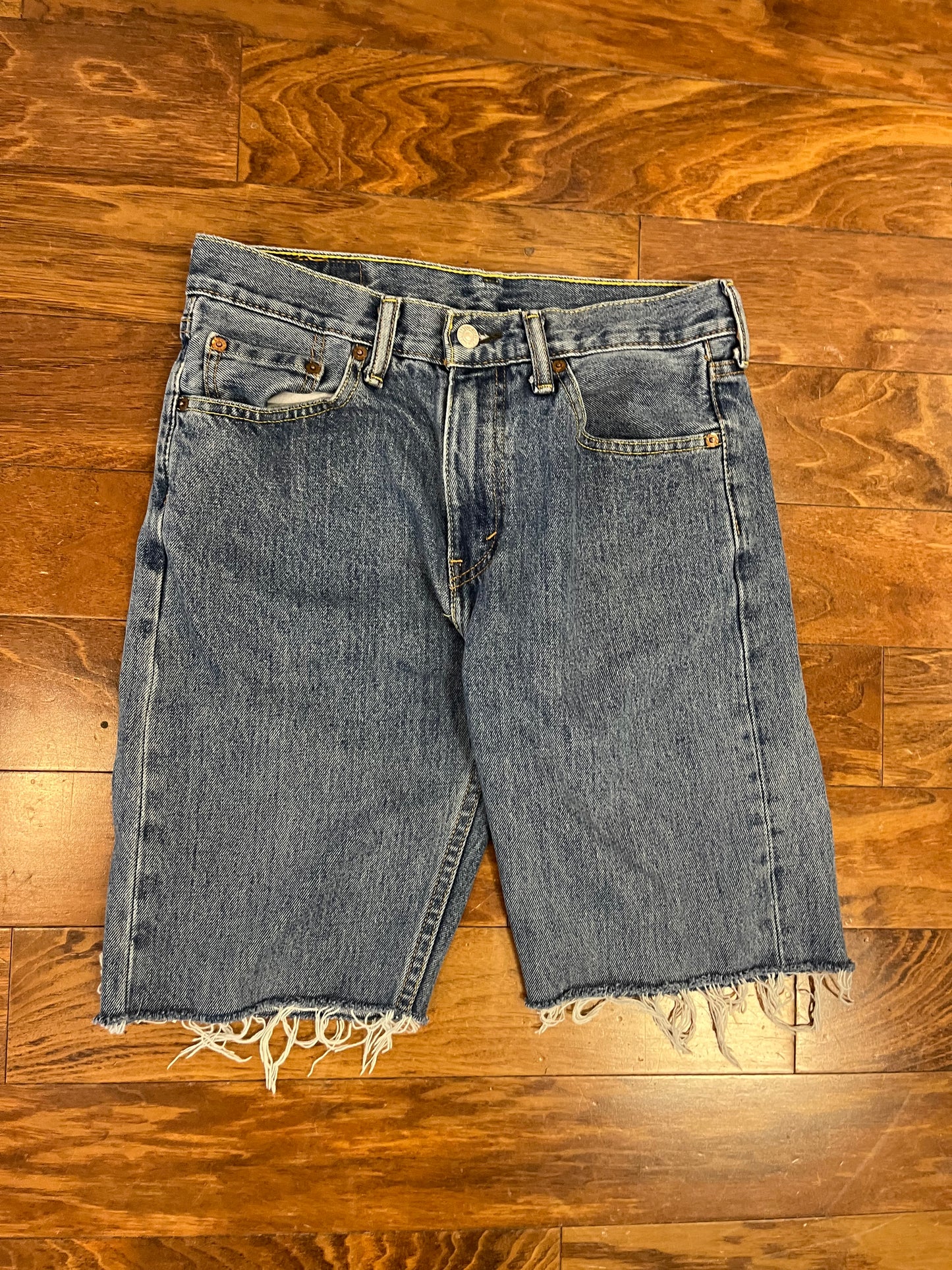 2010s Levi's 505 Faded Blue Shorts (30)