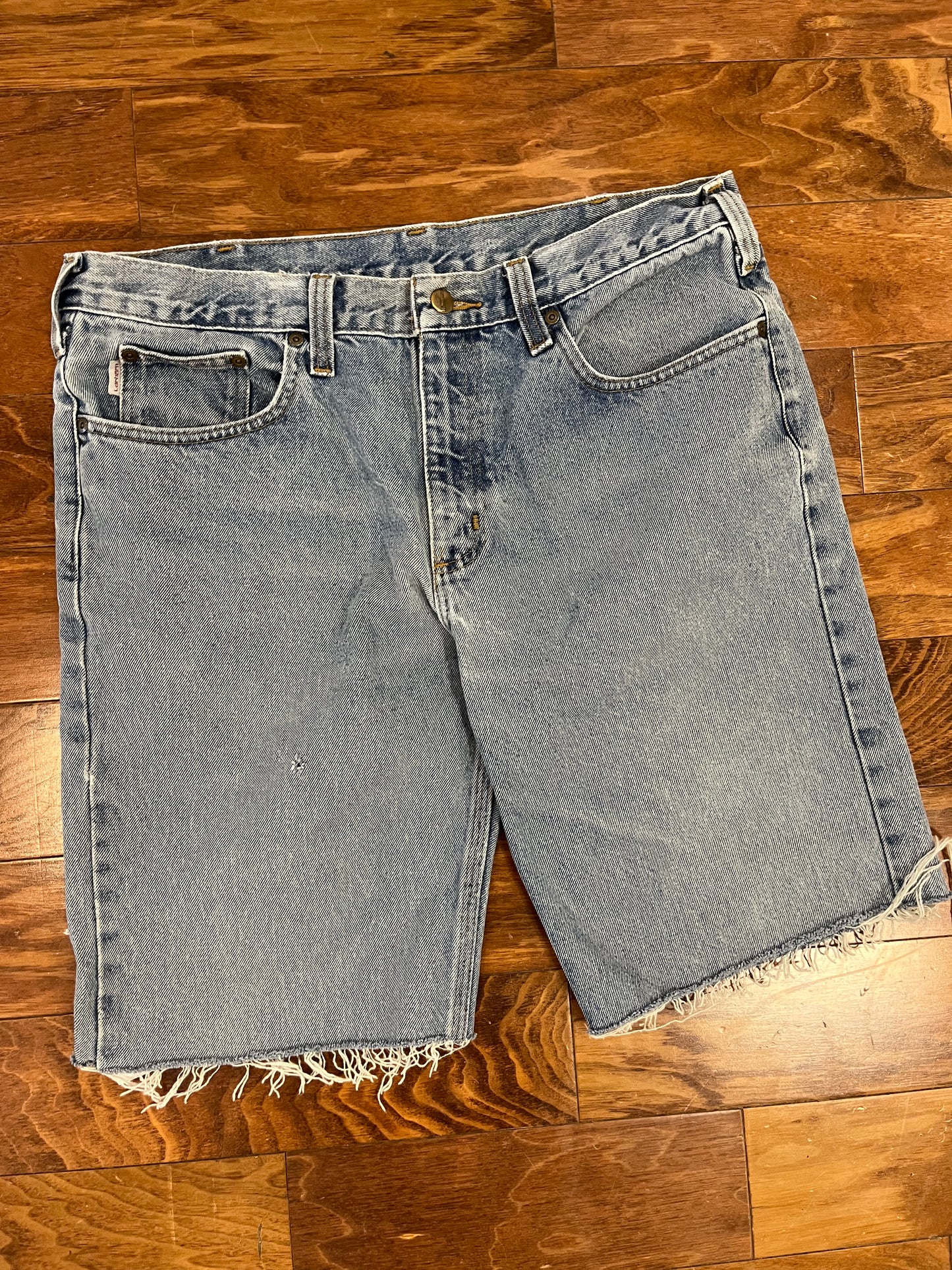 2017 Carhartt Faded Blue Shorts (36)