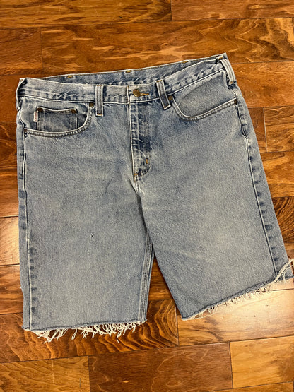 2017 Carhartt Faded Blue Shorts (36)