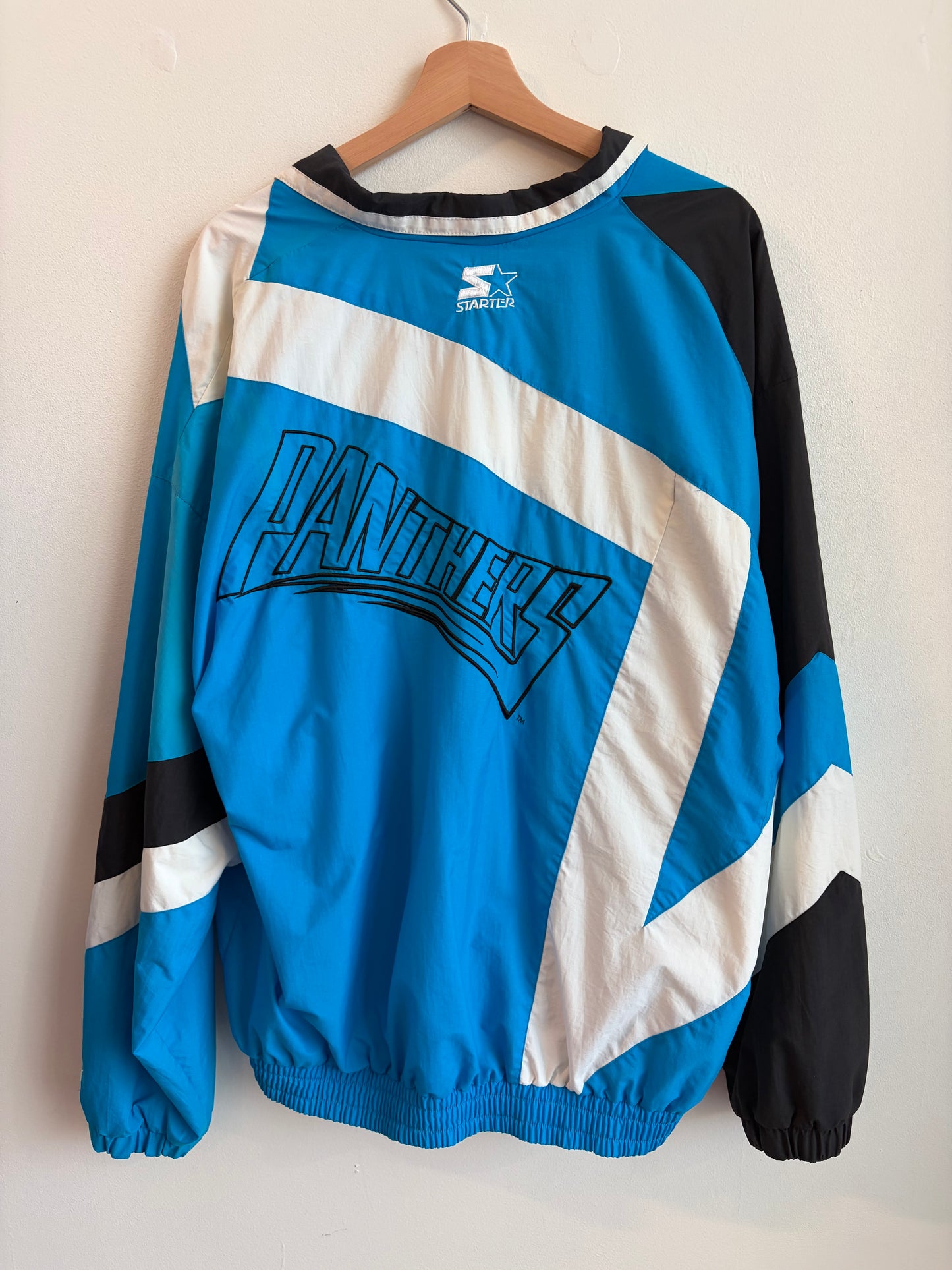 90s Carolina Panthers Pro Line Starter Blue Windbreaker (XL)