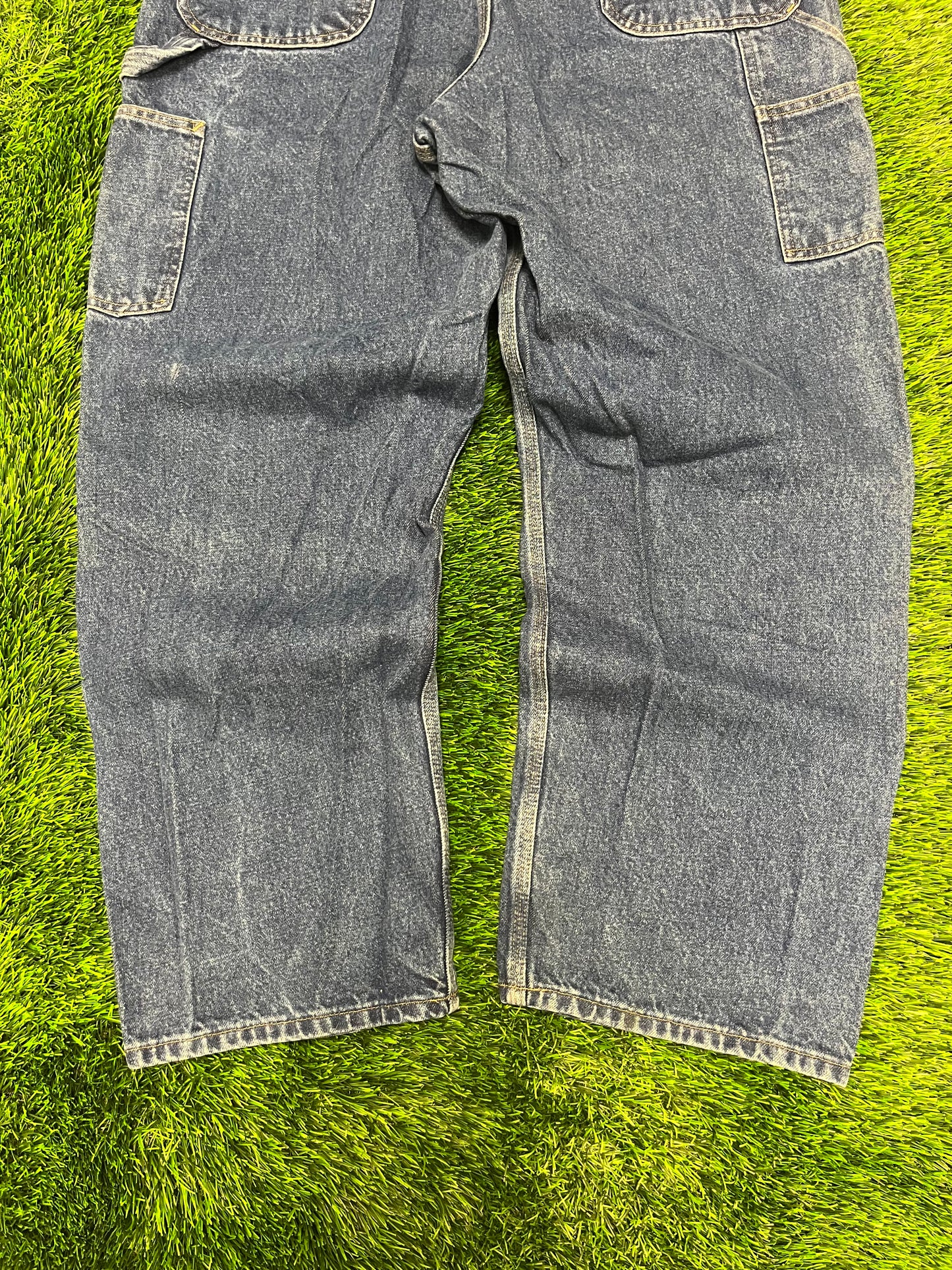 2008 Carhartt Dark Blue Denim Carpenter Jeans (38 x 30)