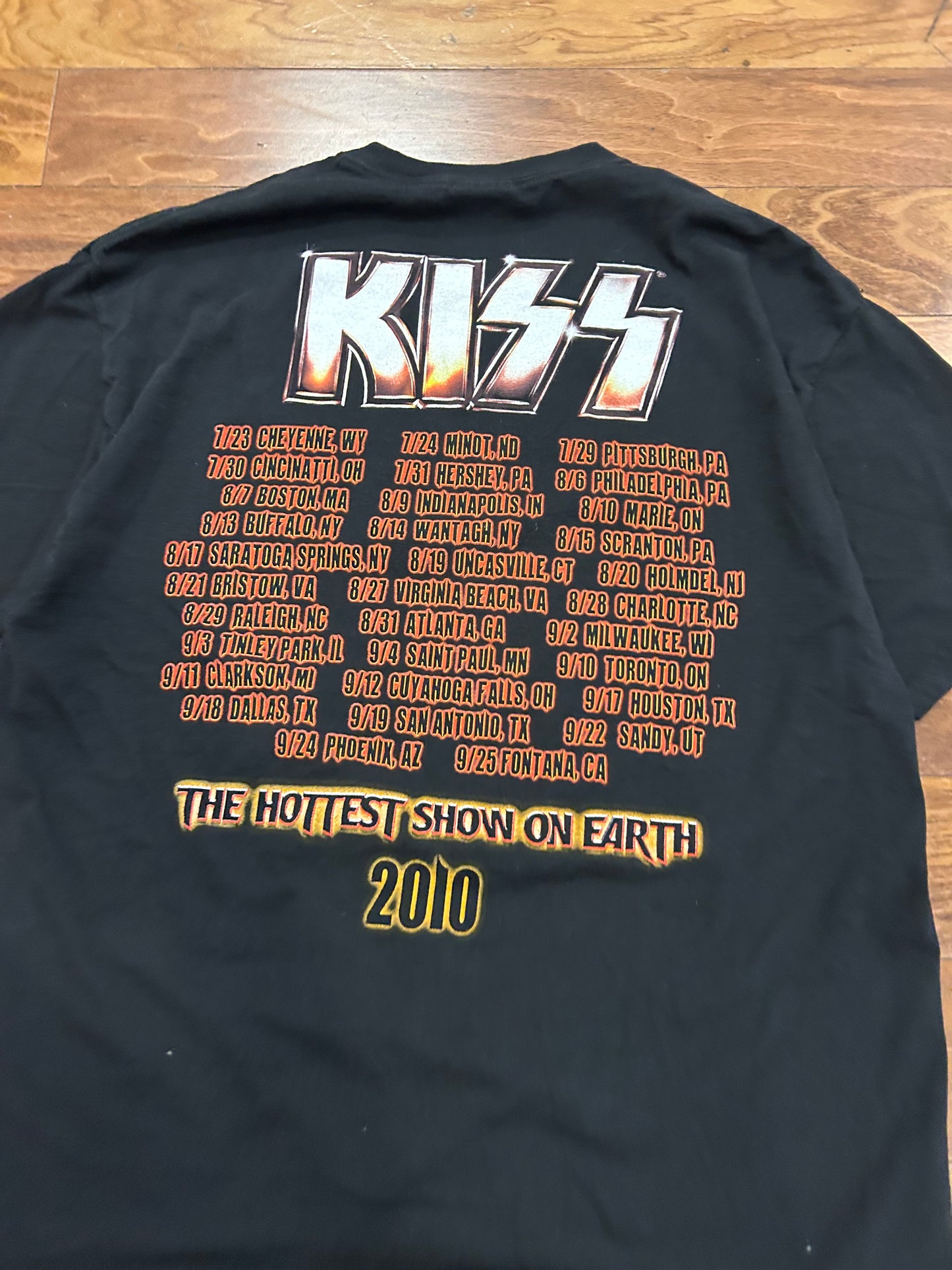 2010 Kiss Rock Band Music Tour Tee (XL)