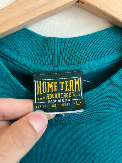 90s Charlotte Hornets Teal Home Team Tee (L)