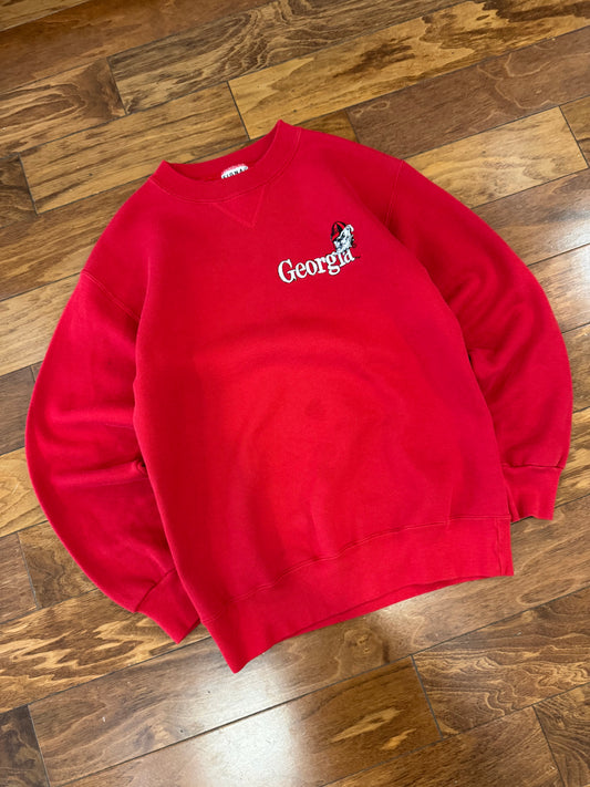 00s Georgia Bulldogs Essential Embroidered Crewneck (M)