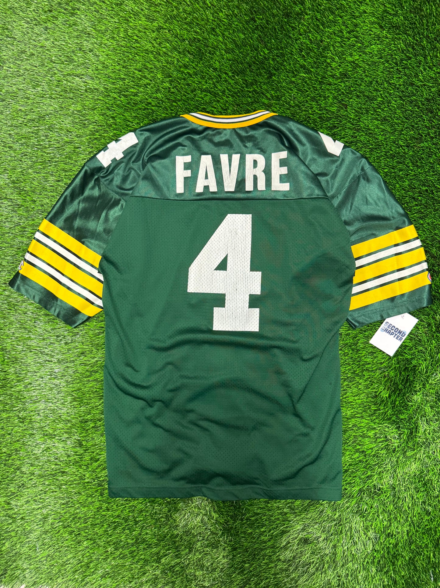 90s Green Bay Packers Brett Favre #4 Champion Jersey (M)