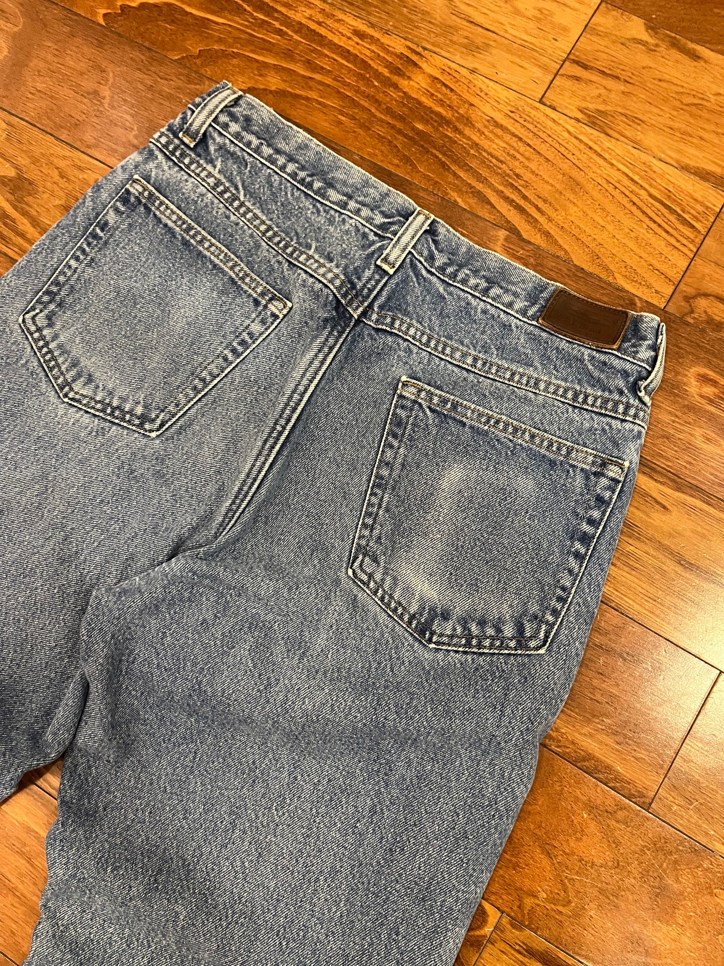 90s LL Bean Flannel Lined Jeans (32 x 30)