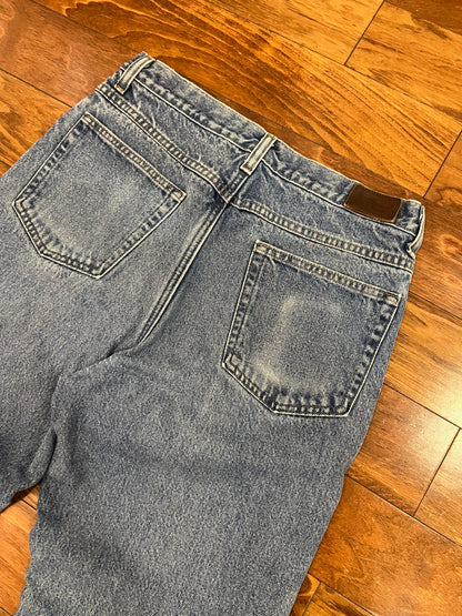 90s LL Bean Flannel Lined Jeans (32 x 30)