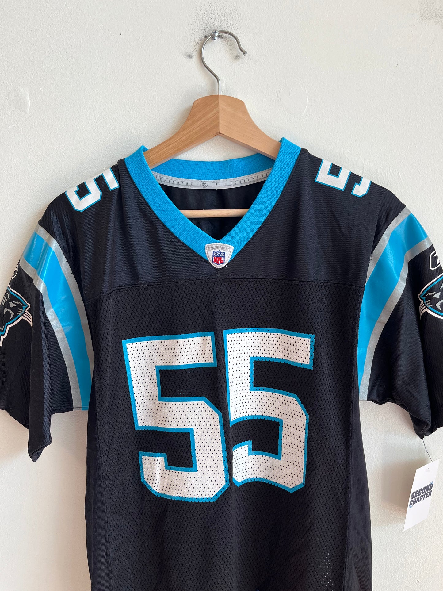 00s Carolina Panthers Dan Morgan Home Jersey (Youth L)