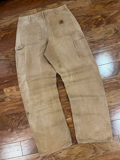 00s Carhartt Dark Tan Workwear Pants (34 x 34)