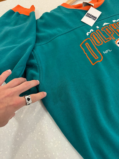 90s Miami Dolphins Embroidered Lee Sports Crewneck (XL)