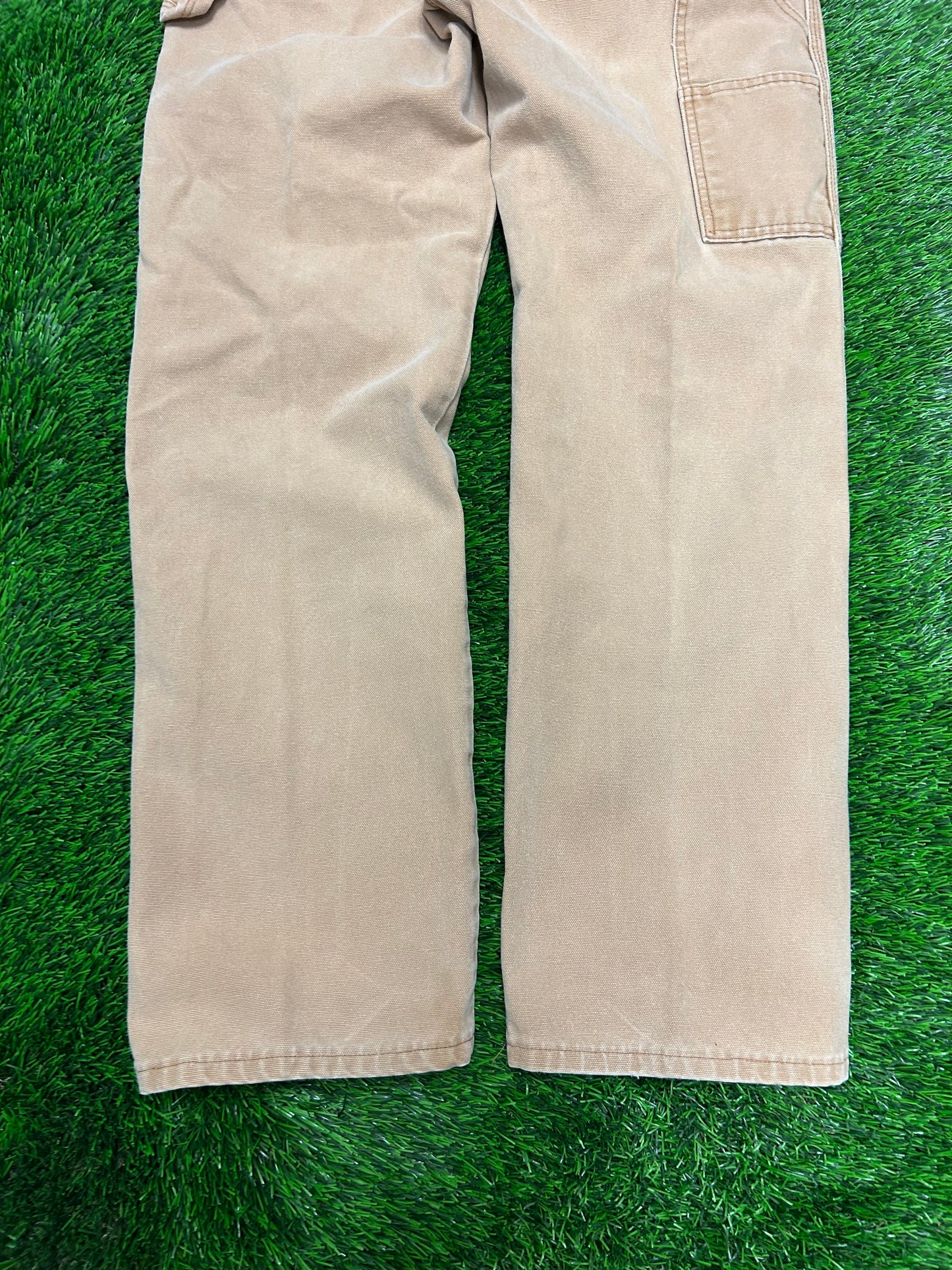 00s Vintage Dickies Red Tab Tan Carpenter Pants (34 x 32)