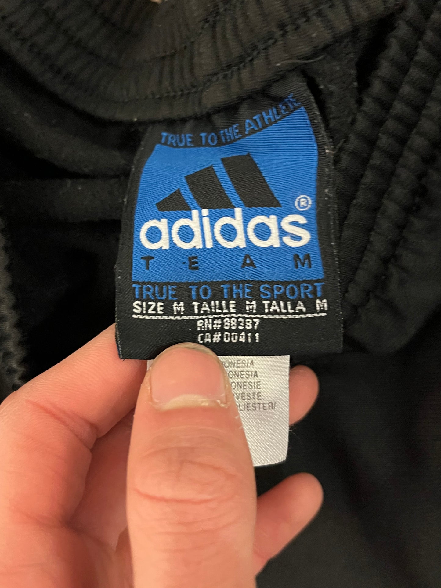 90s Adidas Black Breakaway Track Pants (XL)