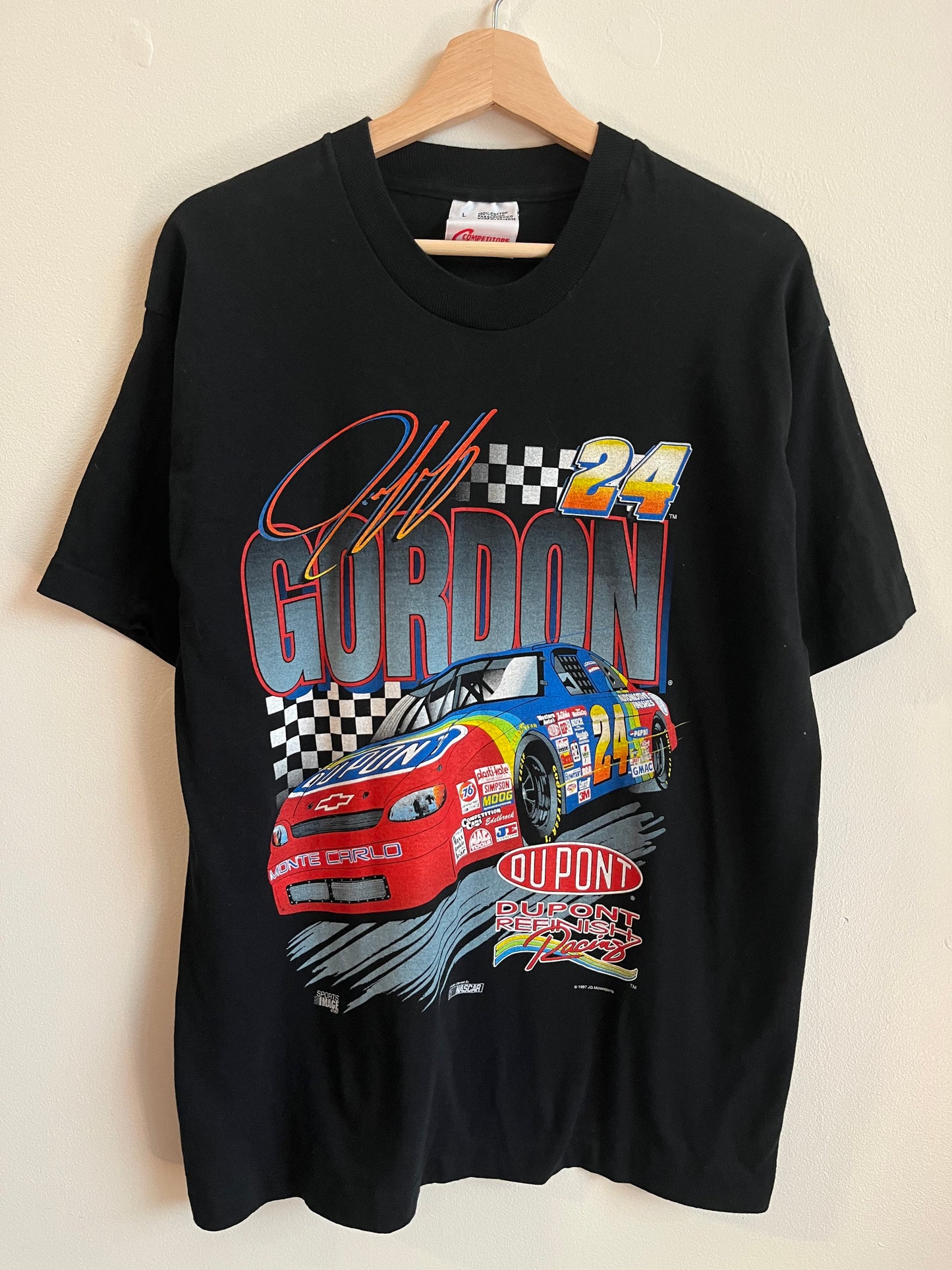1997 Nascar Jeff Gordon Dupont Graphic Tee (L)