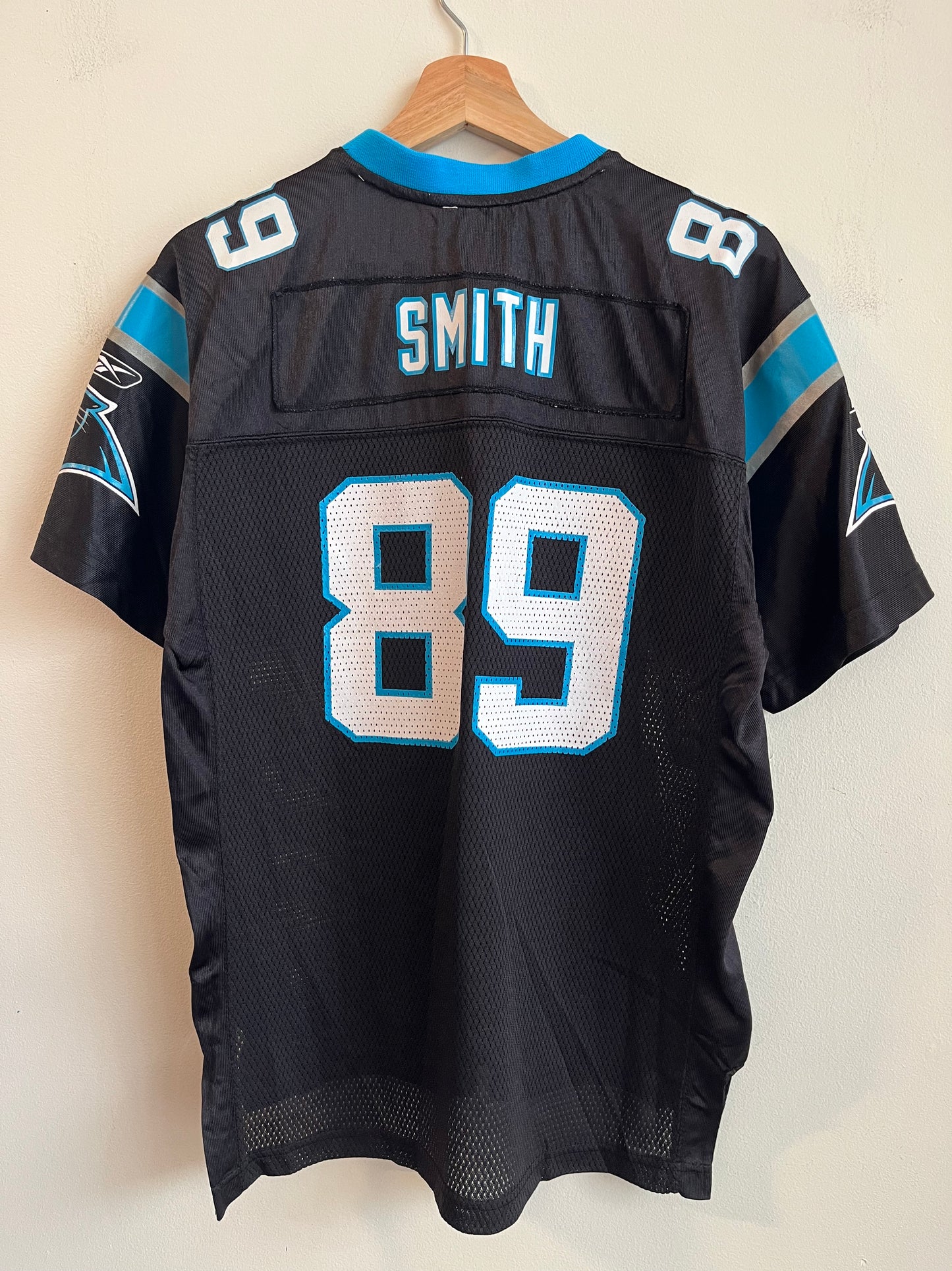 00s Carolina Panthers Steve Smith  Reebok Home Jersey (Youth XL)