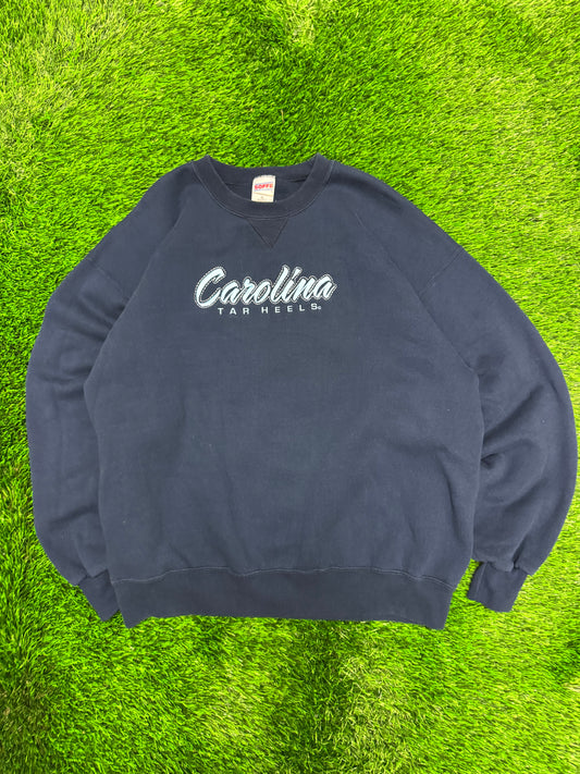 00s University of North Carolina UNC Soffe Vintage Embroidered Crewneck (XL)