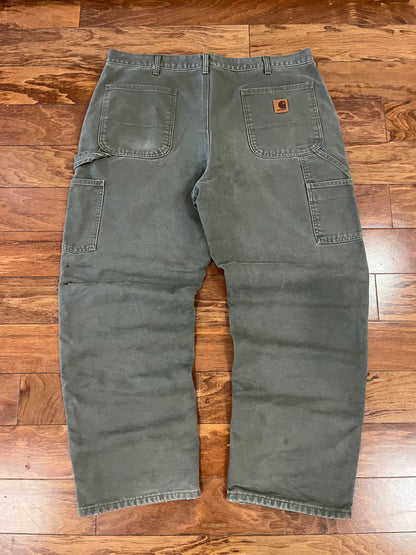 2017 Carhartt Moss Flannel Lined Pants (38 x 30)