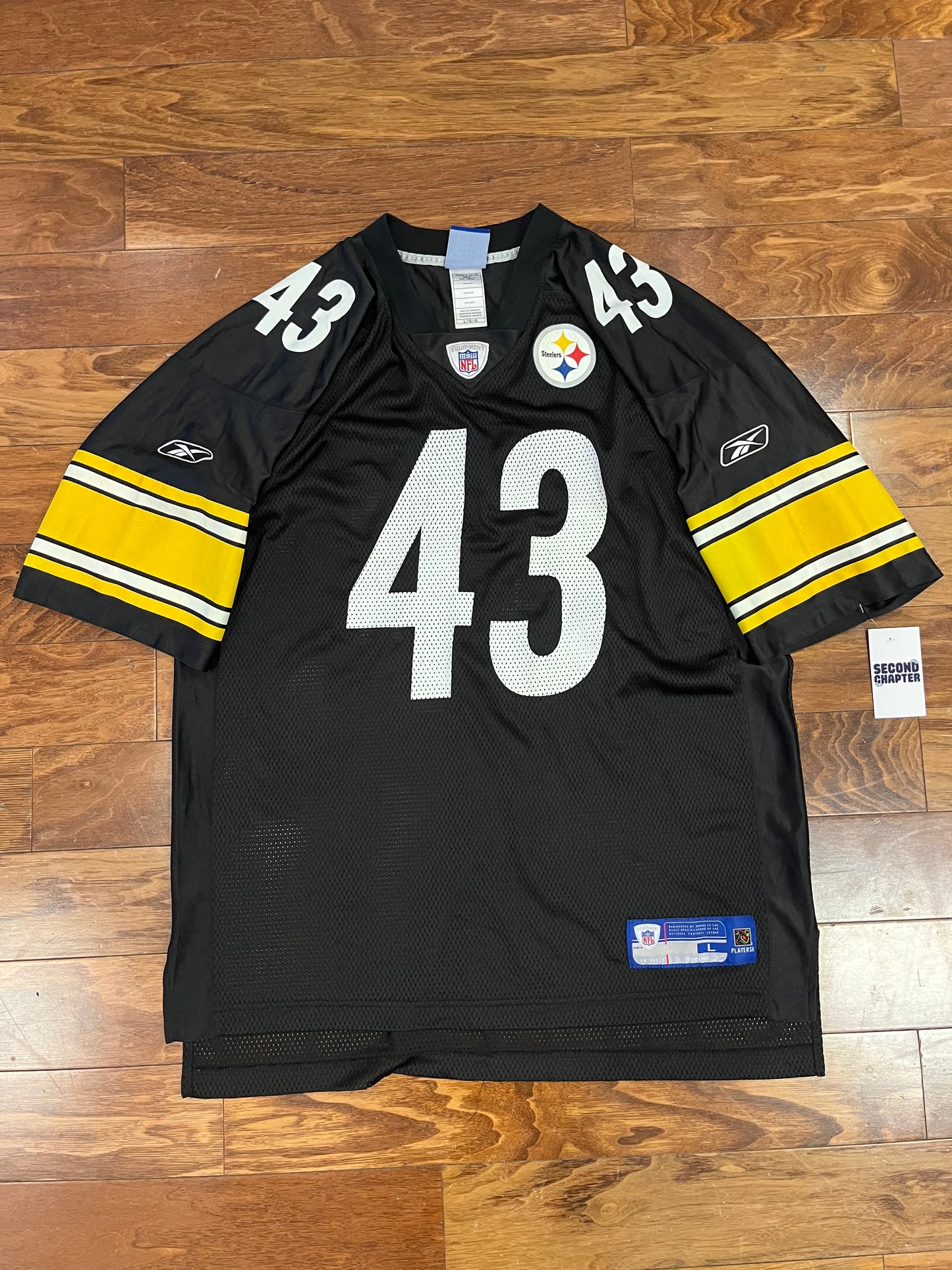 00s Pittsburgh Steelers Troy Polamalu Reebok Jersey (L)