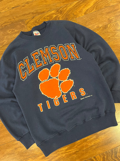90s Clemson University Team Hanes Vintage Crewneck (M)