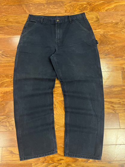 2019 Carhartt Navy Carpenter Workwear Pants (38x32)